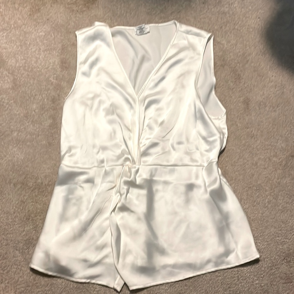 White Wrap Top